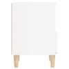 vidaXL Bedside Cabinets 2 pcs High Gloss White 40x35x50 cm