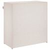 vidaXL Shoe Cabinet with Cover White 79x40x80 cm Fabric