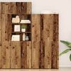 vidaXL Highboard 2 pcs Old Wood 30 x 42.5 x 185 cm