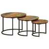 vidaXL Nesting Tables 3 pcs Solid Wood Reclaimed