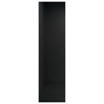 vidaXL Book Cabinet/TV Cabinet High Gloss Black 36x30x114 cm Engineered Wood