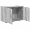 vidaXL Garage Wall Cabinet Grey Sonoma Engineered Wood