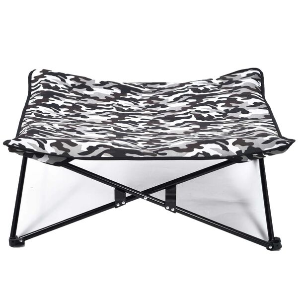 @Pet Dog Stretcher Army Print Grey