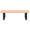 vidaXL Basin Shelf Wall Mounted Steel and Solid Wood Beech