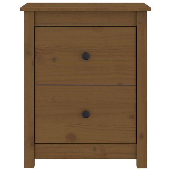 vidaXL Bedside Cabinets 2 pcs Honey Brown 50x35x61.5 cm Solid Wood Pine