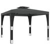 vidaXL Gazebo with Double Roof Anthracite 2.98x2.98 m Steel