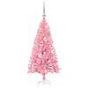 vidaXL Christmas Tree with 150 LEDs with Stand Pink 120 cm PVC