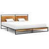 vidaXL Bed Frame without Mattress Metal 180x200 cm Super King