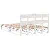 vidaXL Bed Frame without Mattress White 135x190 cm Double Solid Wood Pine