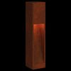 vidaXL Solar Led Pathway Light 2 pcs Bronze Weathering Steel