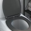 vidaXL Toilet Seat Anthracite 47 x 37.5 x 3.8 cm Duroplast