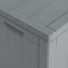 vidaXL Garden Storage Box 180L Grey PP Wood Look