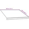 vidaXL Awning Top Sunshade Canvas Orange and Brown 3x2.5 m