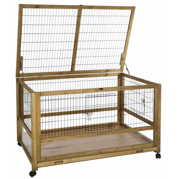 Kerbl Small Animal Cage for Indoor Space 116x75x70 cm Wood Brown