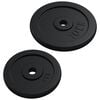 vidaXL Barbell and Dumbbell with Plates 90 kg Cast Iron
