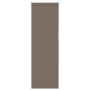vidaXL Roller Blind Blackout Coffee 40x130 cm Fabric Width 35.7 cm Polyester