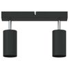 vidaXL Ceiling Spotlight Black 26 x 5.5 x 16.5 cm Metal