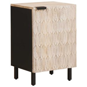 vidaXL Bathroom Cabinet White 38 x 33 x 58 cm Solid Mango Wood