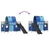 vidaXL Kids'Loft Bed Frame Black and Blue 99.5 x 190 cm Metal