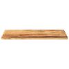 vidaXL Table Top 100x70x2.5 cm Rectangular Solid Wood Rough Mango