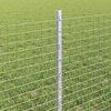 vidaXL Fence with Post Silver 0.6 x 100 m Steel