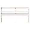 vidaXL Headboard with Shelves White 160 cm Solid Wood Pine