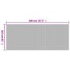 vidaXL Room Divider Grey Width 400 cm Height 165 cm Bamboo