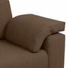 vidaXL Sofa Brown 219 x 77 x 82 cm Fabric