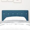 vidaXL Headboard with Headboard Dark Blue 80 cm Faux Leather