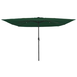 vidaXL Garden Parasol Green 295 x 295 x 245 cm Polyester and Steel