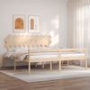 vidaXL Senior Bed without Mattress 200x200 cm Solid Wood