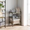 vidaXL Kitchen Trolley Sonoma Oak 50 x 35 x 75.5 cm Engineered Wood