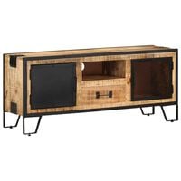 vidaXL TV Cabinet 110x31x46 cm Rough Mango Wood
