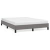 vidaXL Bed Frame without Mattress Dark Grey 135x190 cm Double Fabric