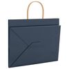 vidaXL Paper Bags 250 pcs with Handles Blue 32x22x24 cm