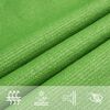 vidaXL Sunshade Sail 160 g/m² Light Green 3.5x5 m HDPE