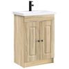 vidaXL Bathroom Furniture Set Sonoma Oak 78.5 x 37.5 x 81 cm