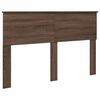 vidaXL Bed Frame with Headboard Brown Oak 140 x 200 cm Engineered wood