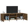 vidaXL TV Cabinet Smoked Oak 150x30x50 cm Engineered Wood