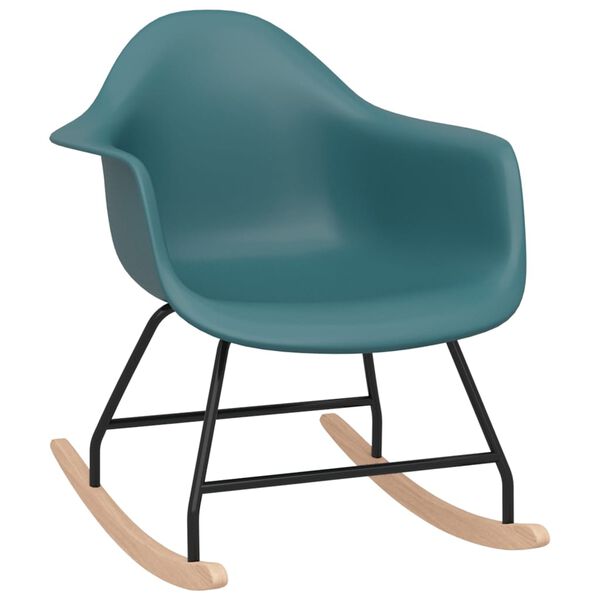 vidaXL Rocking Chair Turquoise PP