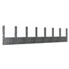 vidaXL U-shape Gabion Basket with 8 Posts Iron 860x20x200 cm