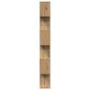 vidaXL Room Divider Bookcase 6-Tier Artisan Oak 70x24x193 cm Engineered Wood
