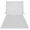 vidaXL Photo Studio Kit with Lights. Backdrop and Reflector