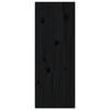 vidaXL Wall Cabinets 2 pcs Black 30x30x80 cm Solid Wood Pine