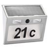 HI LED Solar Illuminated House Number Silver