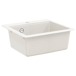 vidaXL Sink White 470 x 440 mm Granite