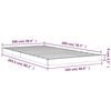 vidaXL Bed Frame without Mattress White 100x200 cm Solid Wood Pine