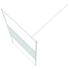 vidaXL Walk-in Shower Wall White 100x195 cm Clear ESG Glass