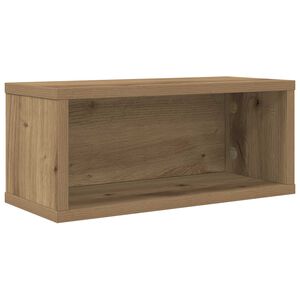 vidaXL CD Storage Rack Artisan Oak 40 x 17 x 17 cm Engineered Wood