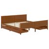 vidaXL Bed Frame without Mattress Honey Brown Solid Wood 200x200 cm